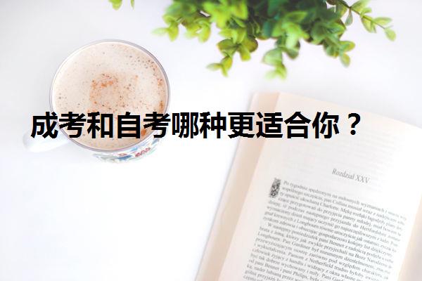 成考和自考哪种更适合你？